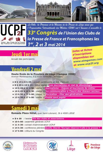 Programme de la manifestation